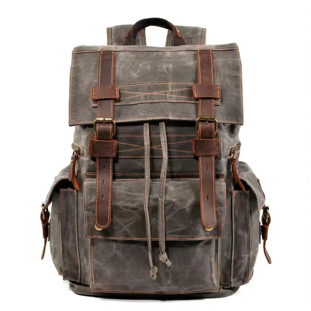 Retro backpack canvas travel backpack, computer bag, outdoor leisure hiking backpack Fashionable student backpack (1) Retro backpack canvas travel backpack, computer bag, outdoor leisure hiking backpack Fashionable student backpack (1)
