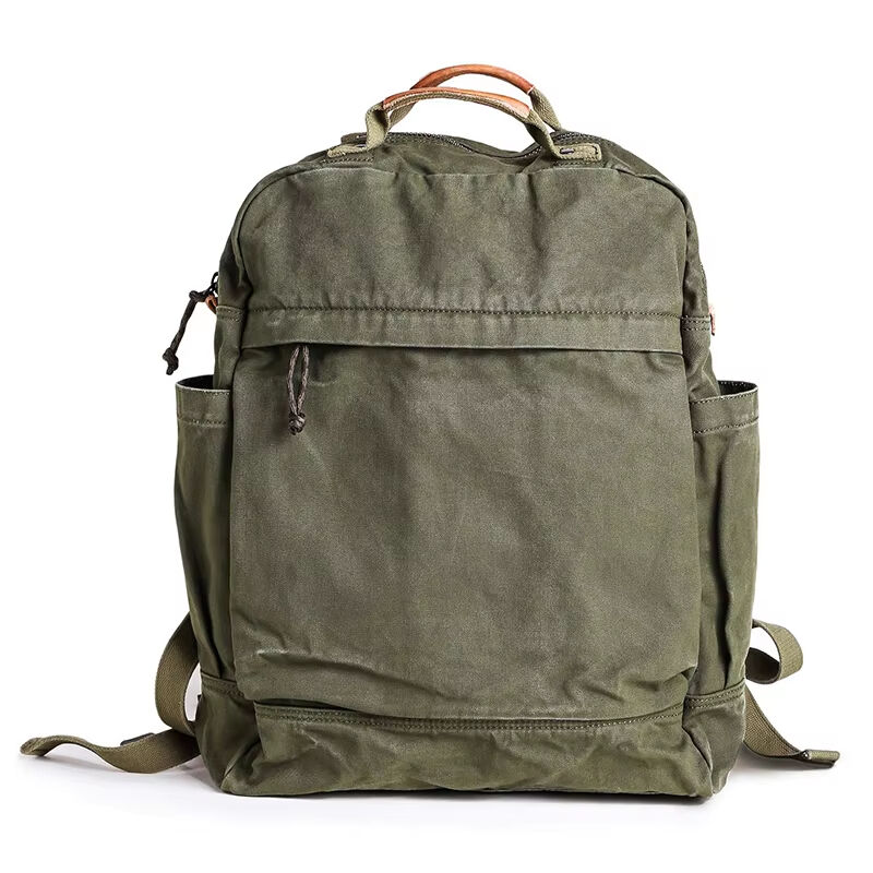 Fashionable canvas backpack retro outdoor travel casual leather handle canvas bag, backpack vintage Canvas Bag vintage Canvas Ba (2) Fashionable canvas backpack retro outdoor travel casual leather handle canvas bag, backpack vintage Canvas Bag vintage Canvas Ba (2)