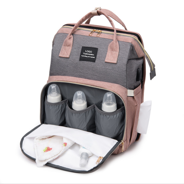 High quality maternal diaper bag with changing station