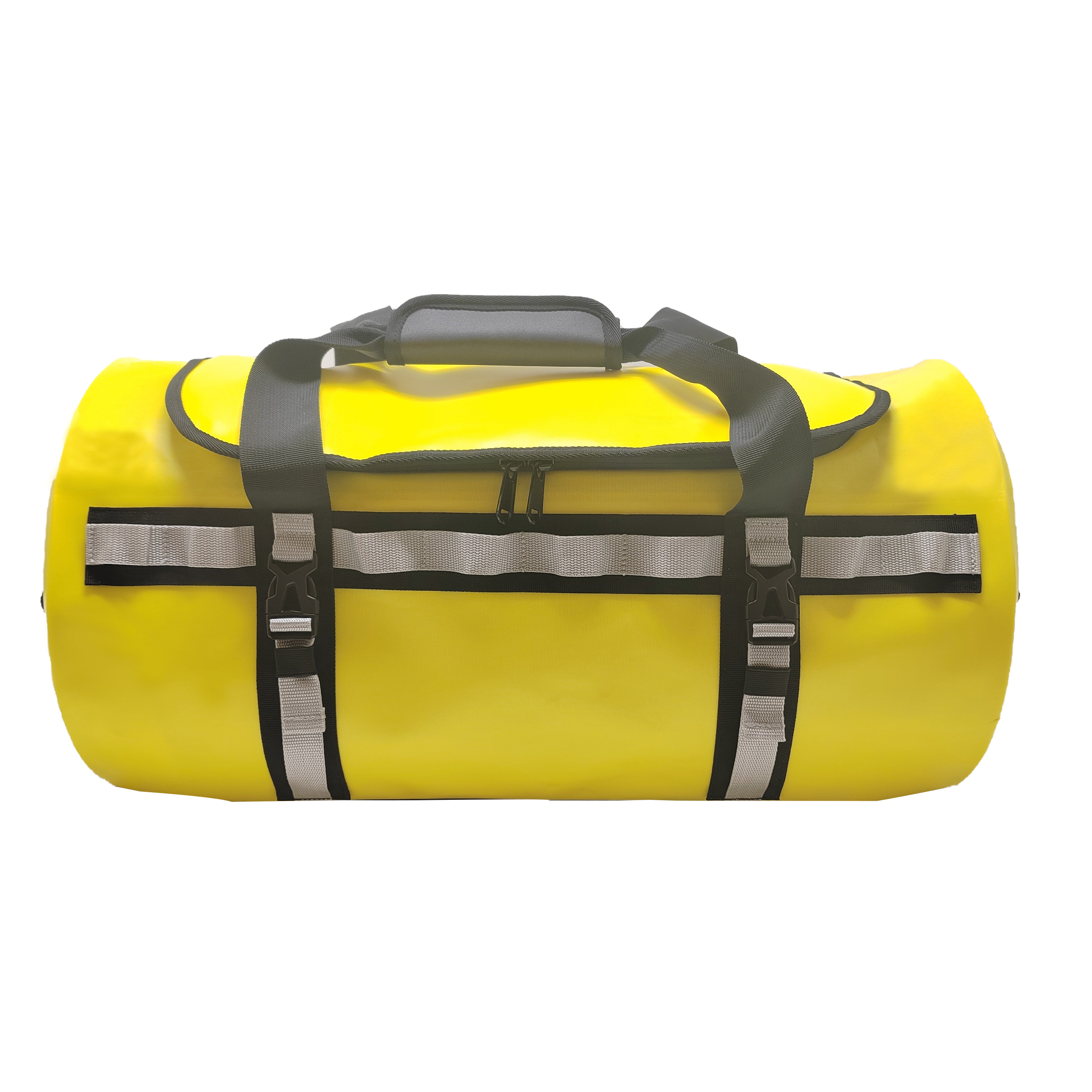 Outdoor waterproof travel duffle bag pvc tpu tarpaulin dry duffle bag backpack with reflective strip