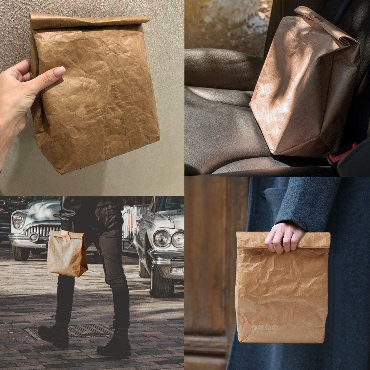  Reusable Freezable Brown Paper Snack bags 