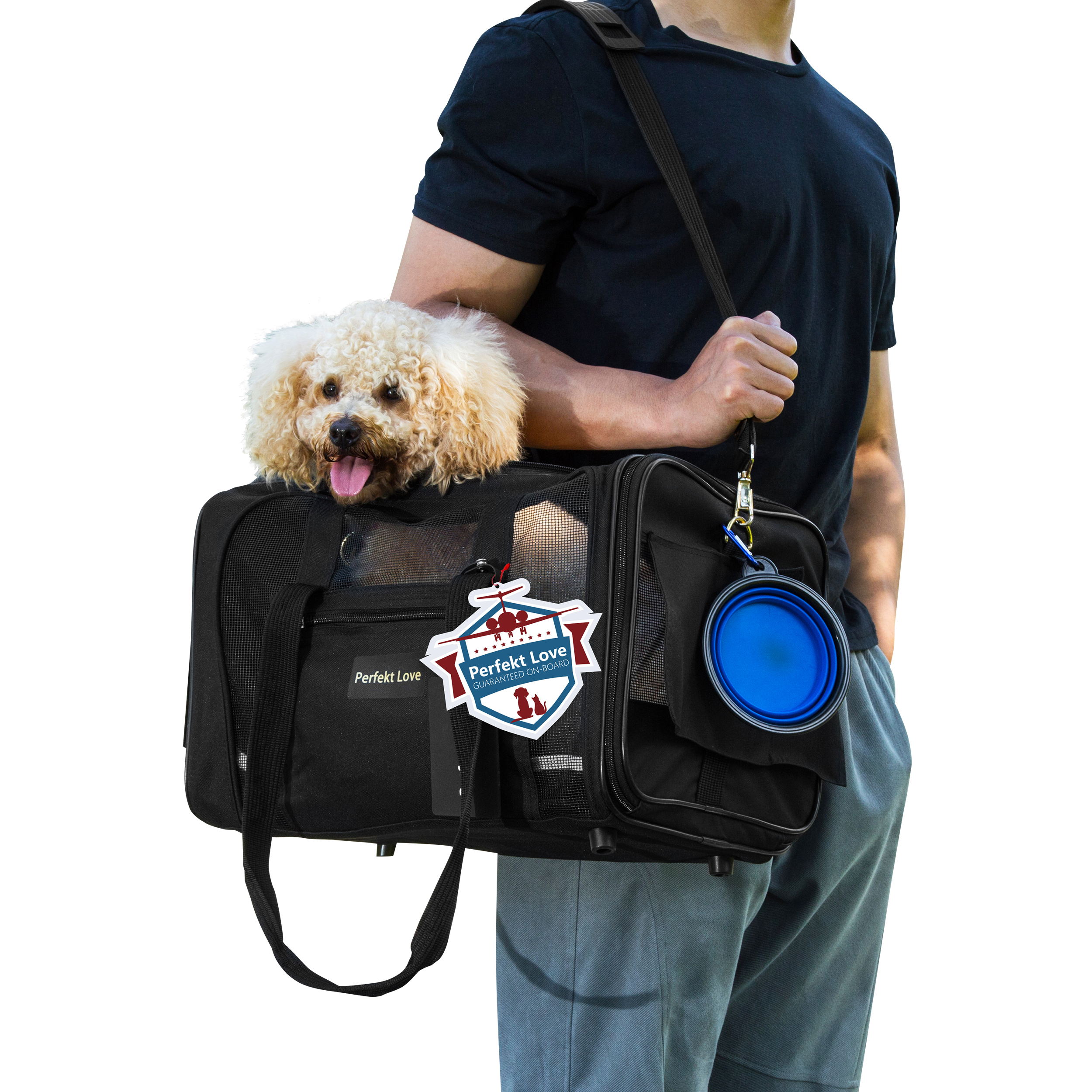 Portable Cat Carrier Folding Dog Soft Sided Travel Carrier Bag