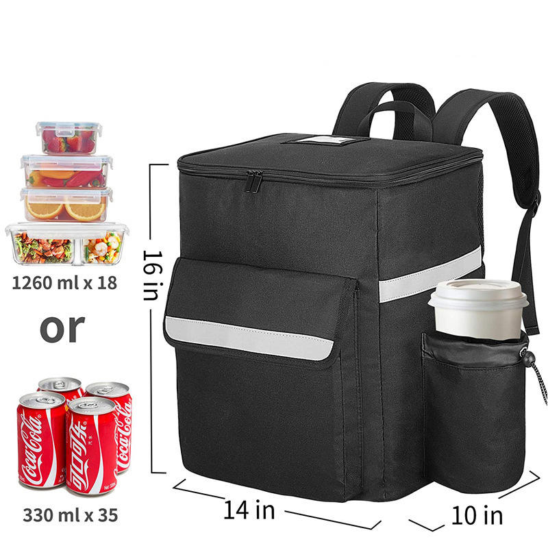 Waterproof Insulated Cooler Bag Soft Collapsible Tool Camping Tackle Bag Travel Cooler Backpack Aluminum Foil Wine Storage