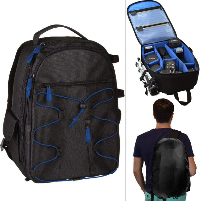 Professional DSLR Camera Backpack with Rain Cover Pentax Models