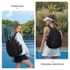 Tennis Racket Backpack Waterproof Canvas Bag for Pickleball Paddles and Badminton Portable