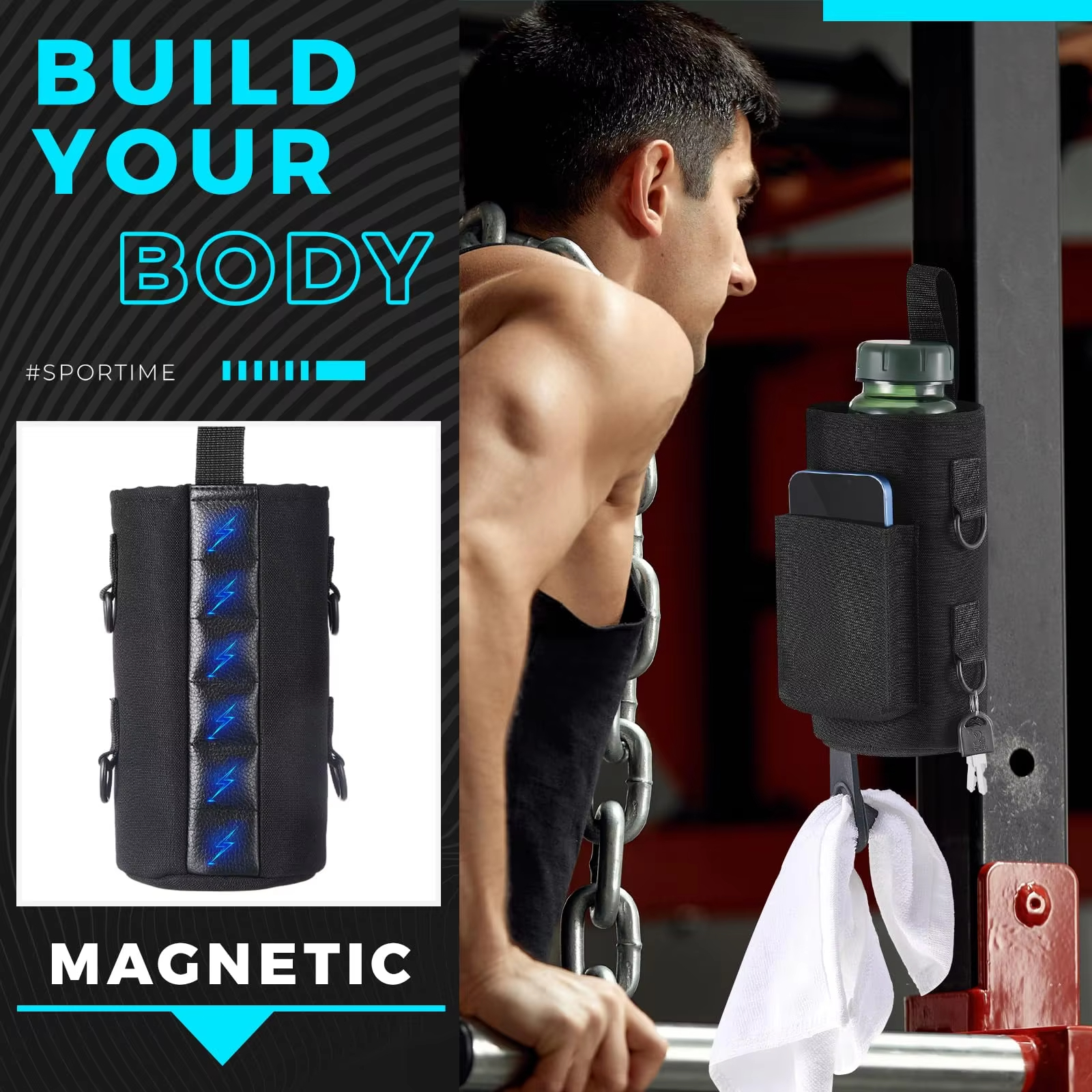 Custom Waterproof Magnetic Gym Bag