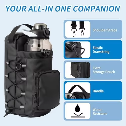 Magnetic Gym Bag Sport Bottle