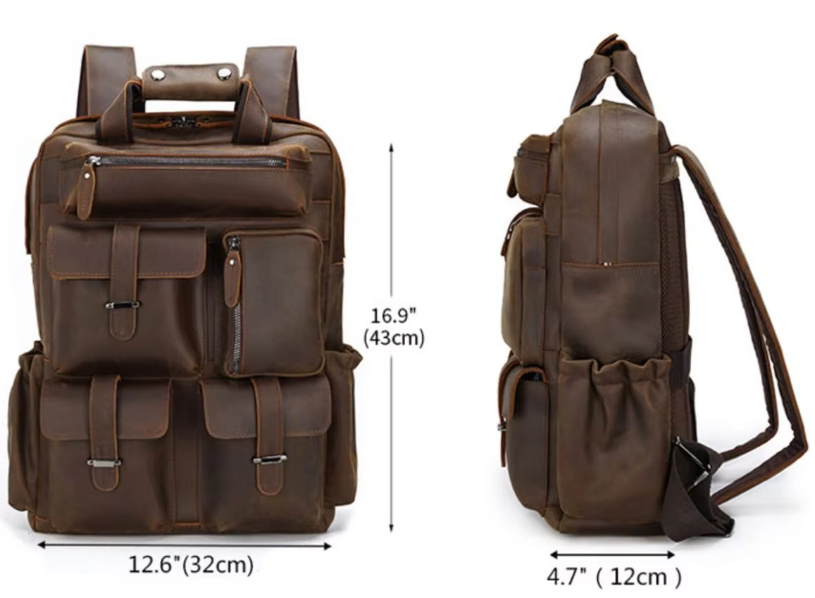 Korean Style Leather Backpack 