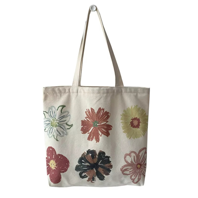 Floral-themed Crossbody Handbag Shopping Bag