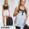Gym Drawstring Backpack with Shoe Compartment