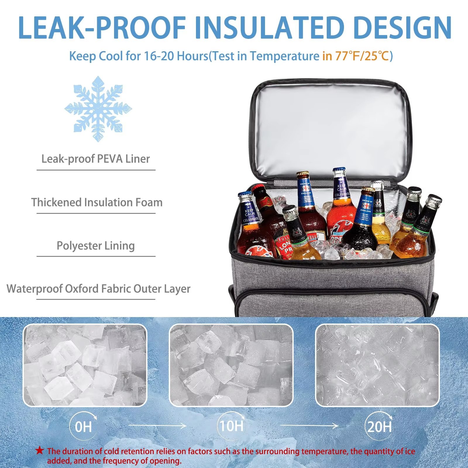 Waterproof Backpack Cooler Bag Lightweight 