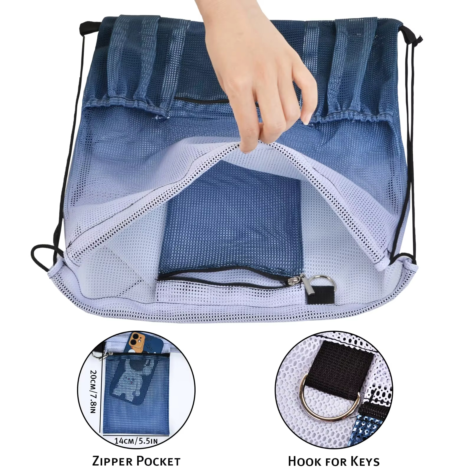 Drawstring Mesh Bag