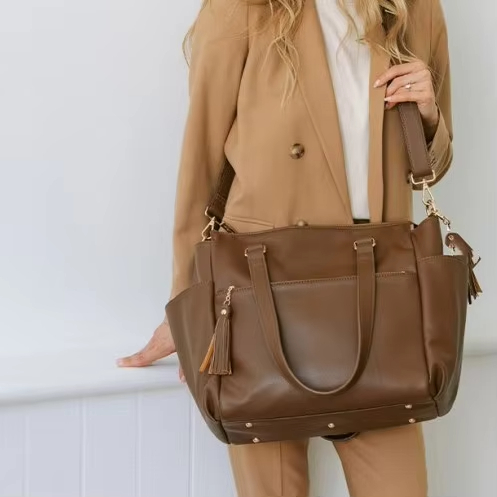 Vintage Genuine Leather Duffel Bag