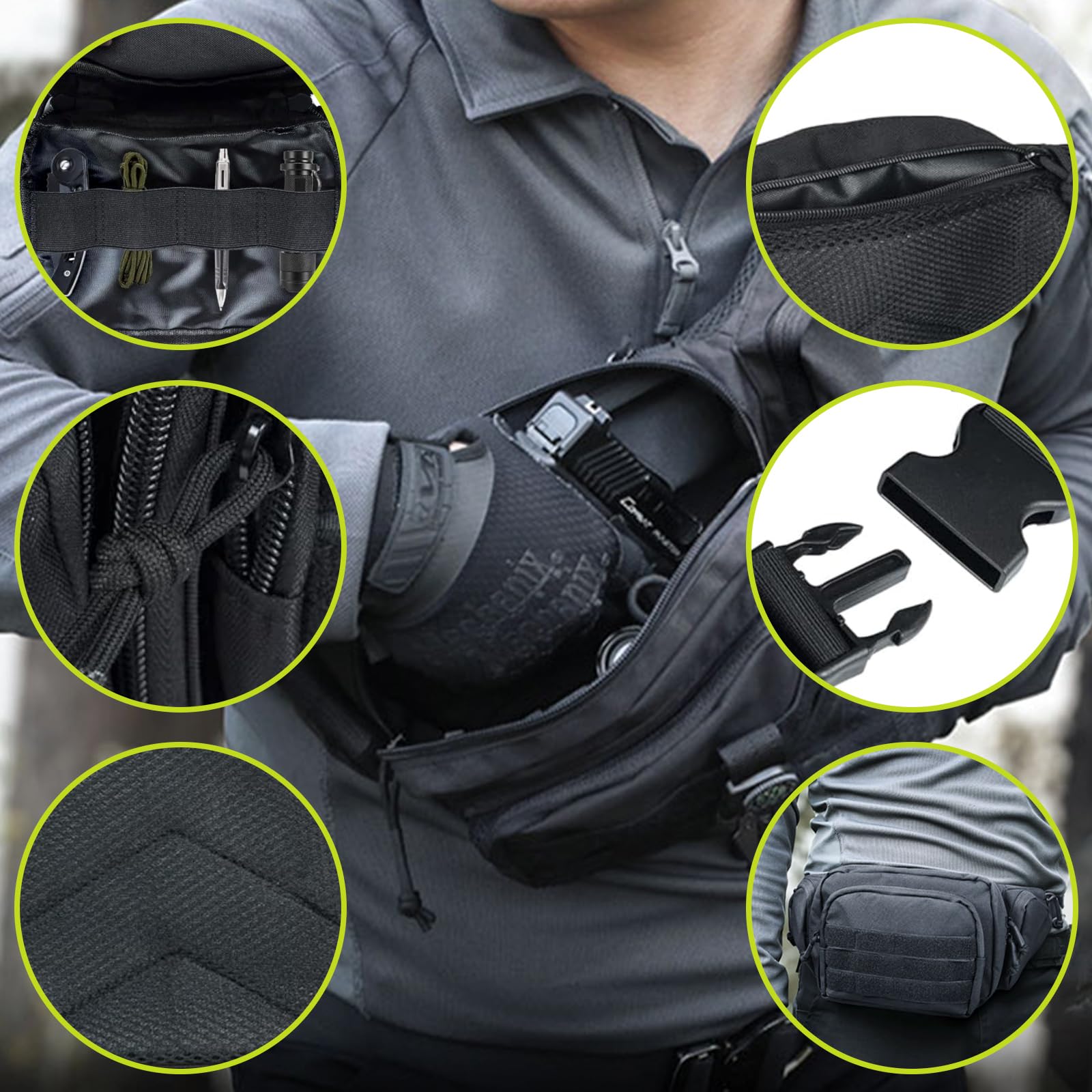 Men's Sports Riding Fanny Waist Bag 