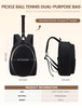 Tennis Racket Backpack Waterproof Canvas Bag for Pickleball Paddles and Badminton Portable