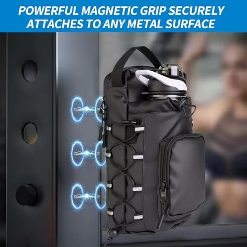 Magnetic Gym Bag Sport Bottle