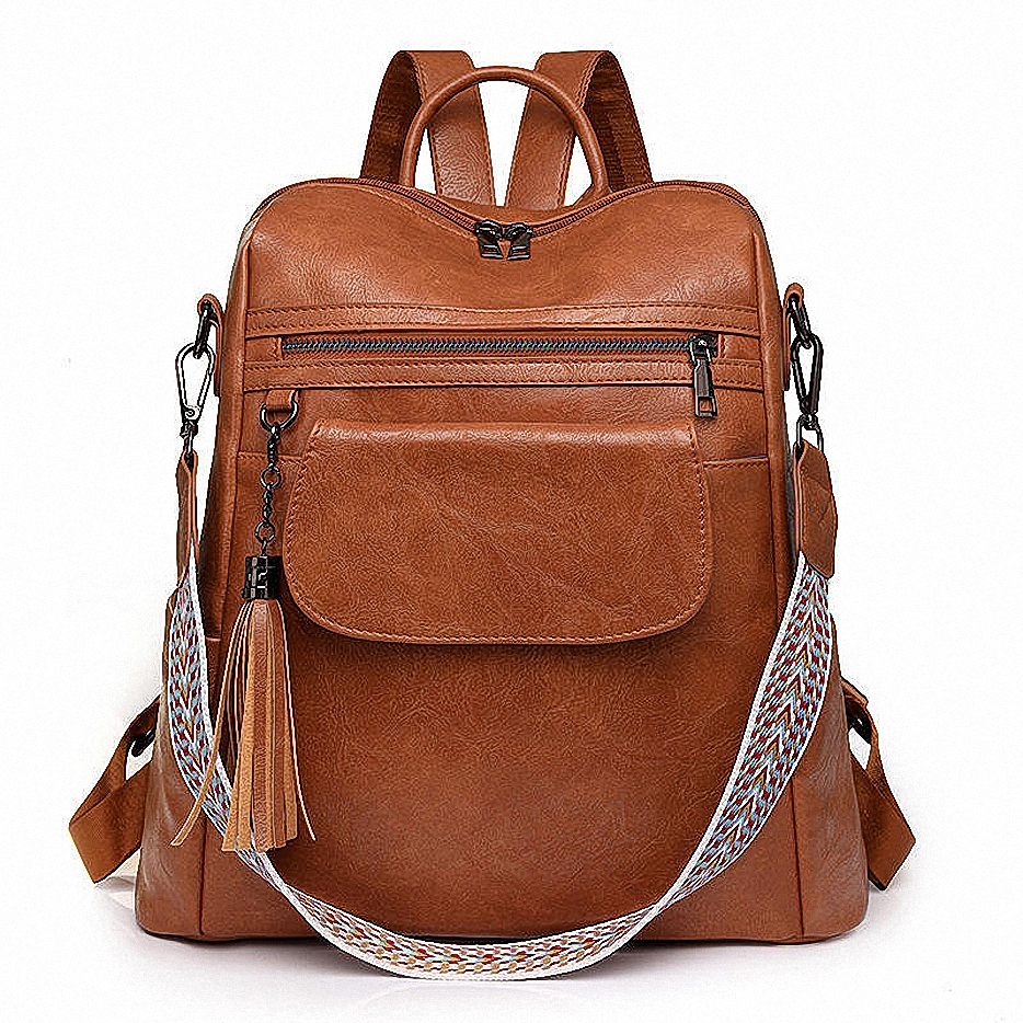  Fashion PU Leather Backpack 