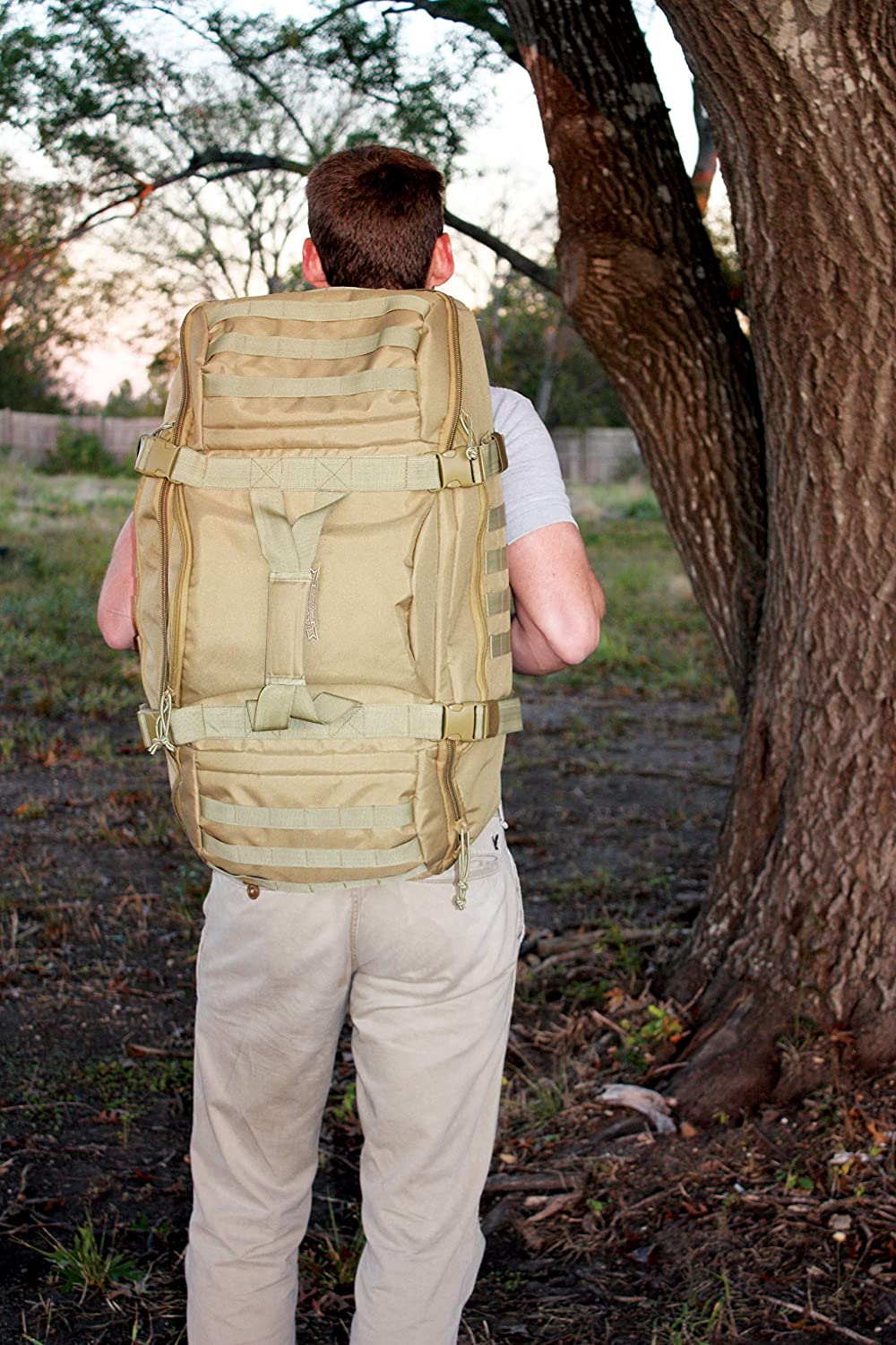 Waterproof Convertible Tactical Duffel Backpack 