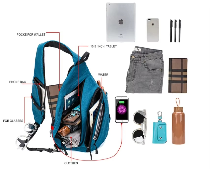 Waterproof Shoulder Bags Crossbody Bag Sling Bag