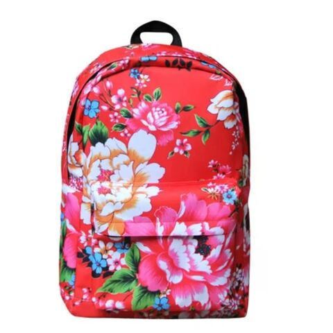  Chinese Style Northeast Floral Pattern Backpack 
