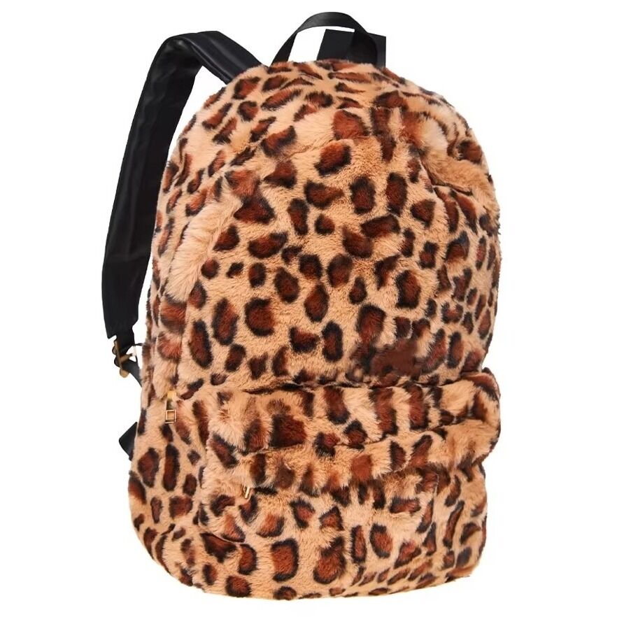  Popular Leopard Print Patchwork Backpack