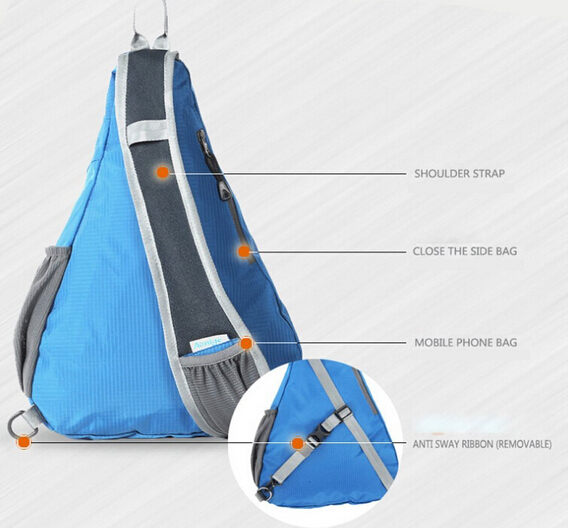 Foldable Cross Body Bag with Unique Design Straps