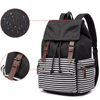 Fashionable Striped Travel Backpack Student Backpack 