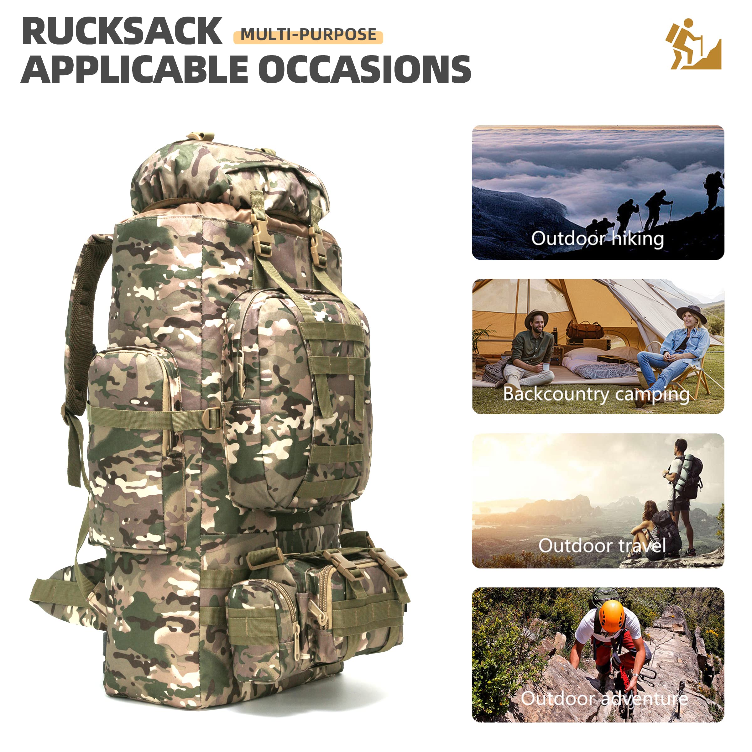 Hiking Backpack Molle Rucksack