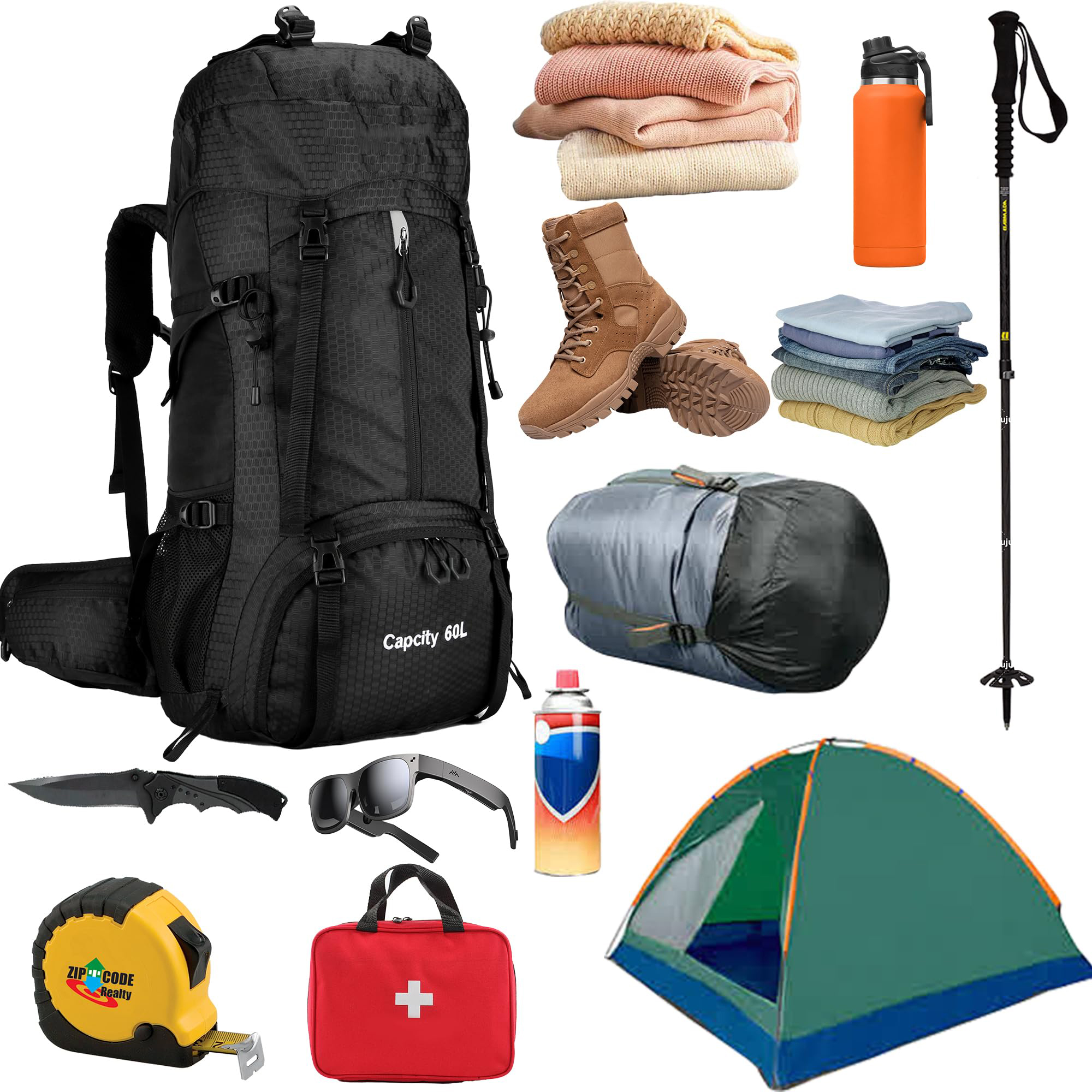 60L Outdoor Travel Climbing Daypack 