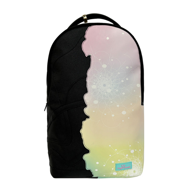  Fashion Printed Custom Leather Backpack Casual Sports Backpack