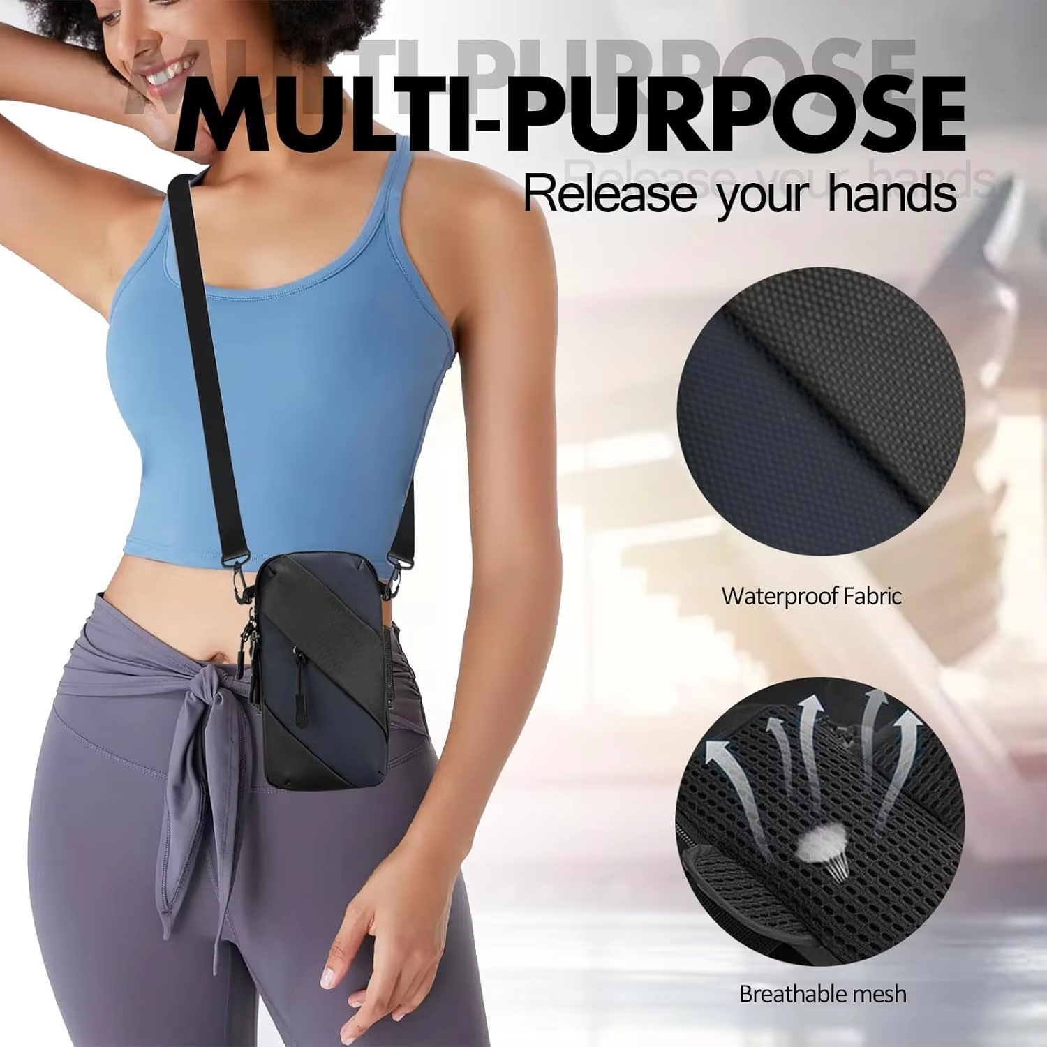 Crossbody Shoulder Bag Running Armband 