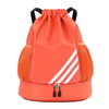Student Backpack Drawstring Bag Shoe Compartment