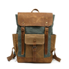 Canvas School Backpack Custom Logo