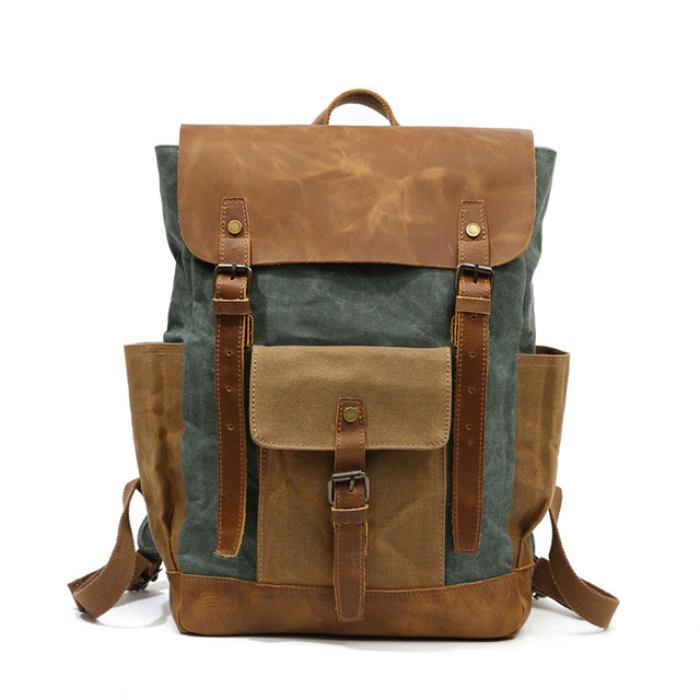 Canvas School Backpack Custom Logo