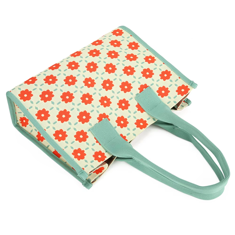 Multicolor Hand Bags Flower Pattern