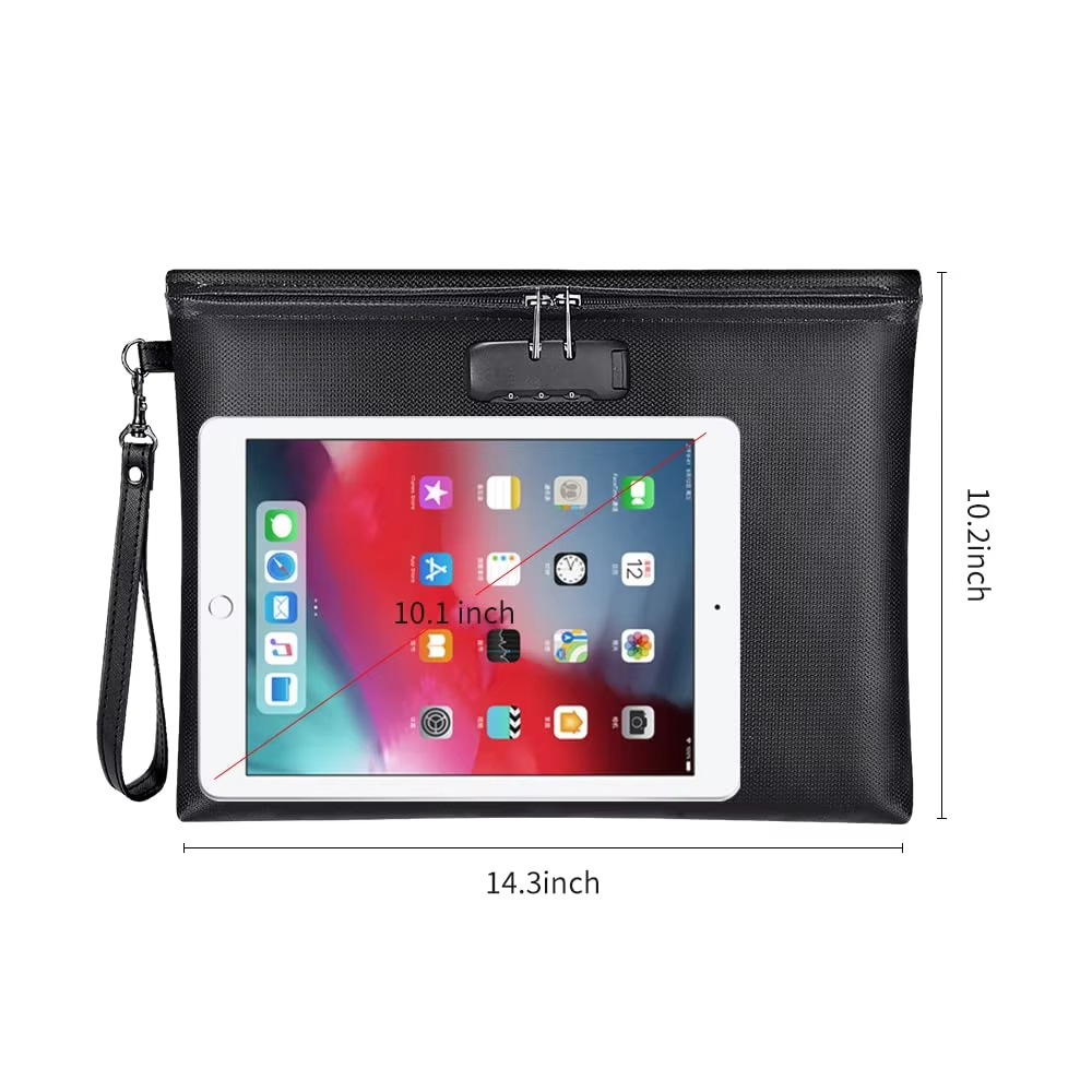  Fireproof Safe Money Bag Document Bag 