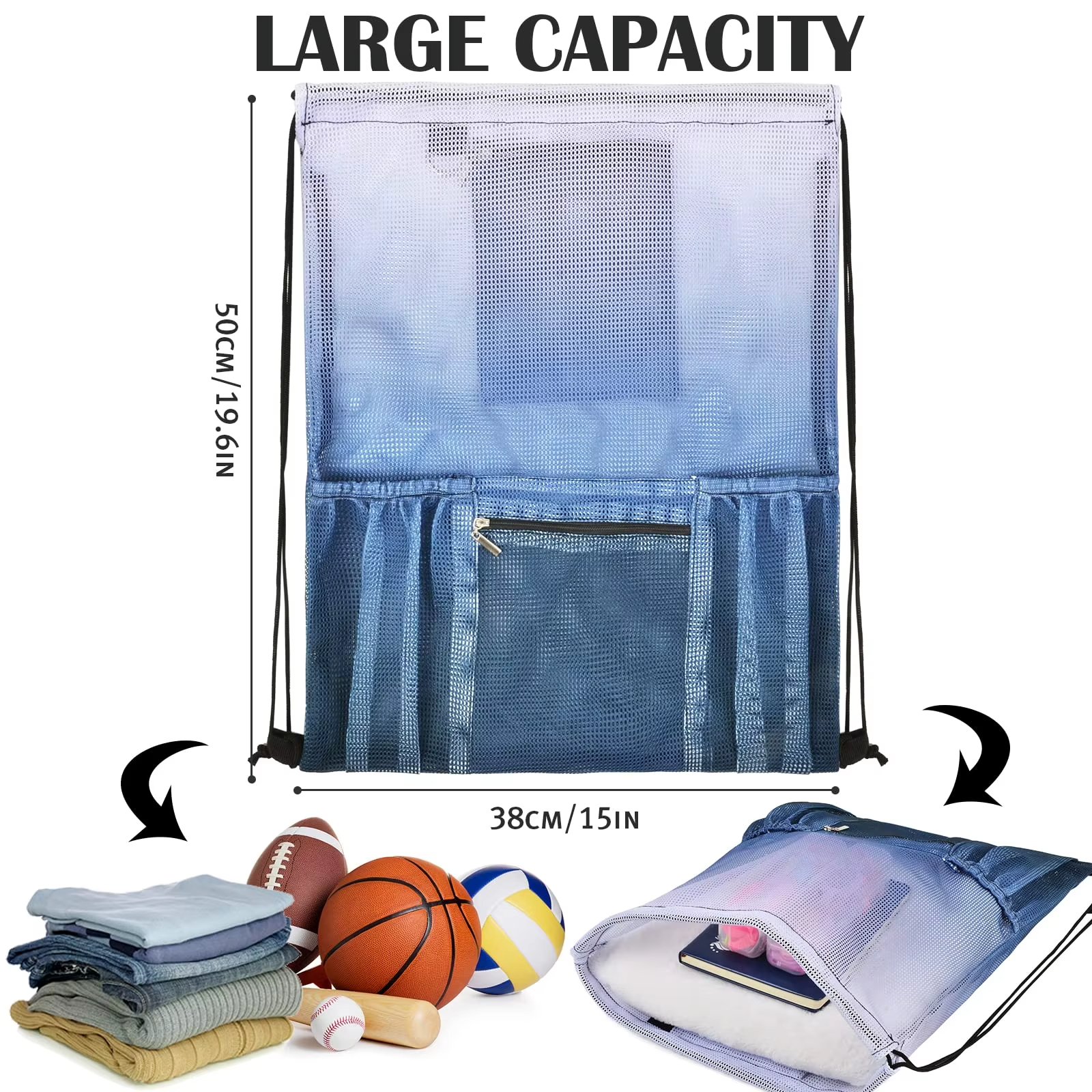 Drawstring Mesh Bag