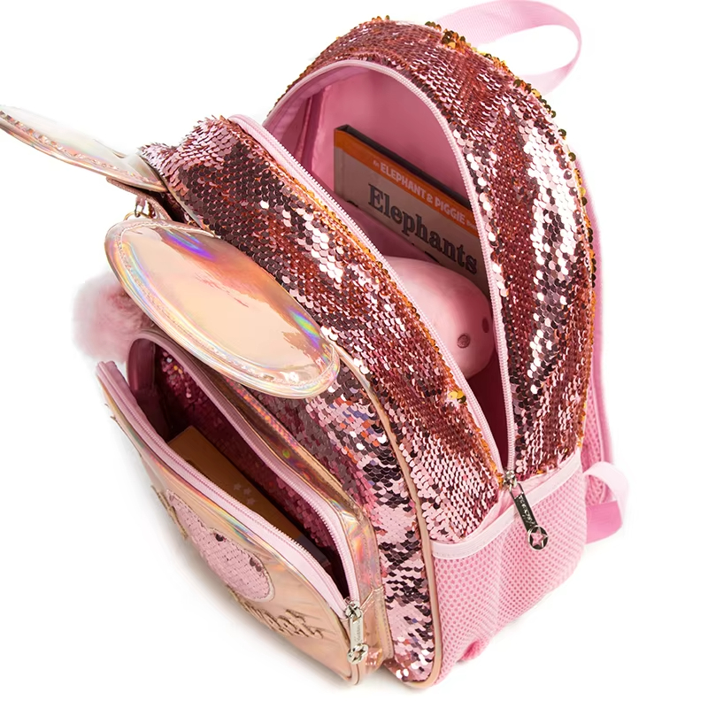 Cute Sequin Girl Backpack