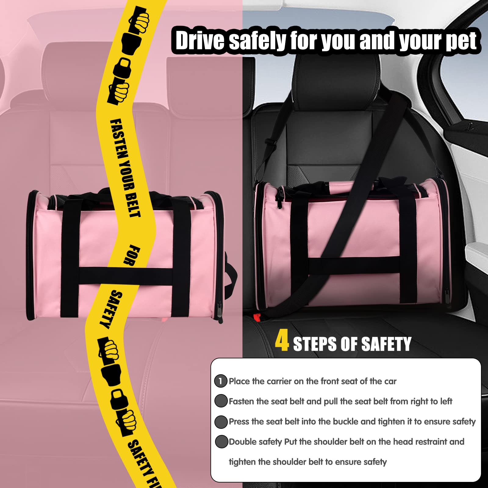  Cat Pet Carrier Airline Approved 