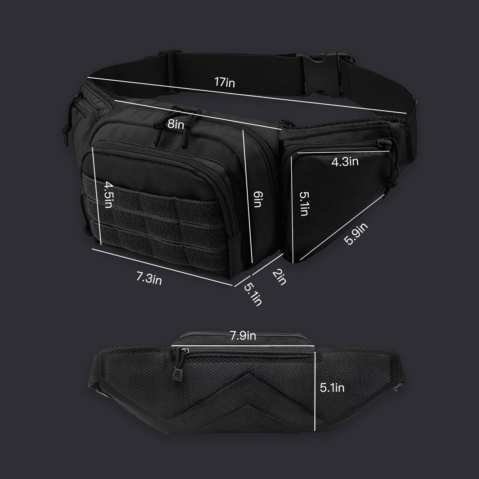 Men's Sports Riding Fanny Waist Bag 