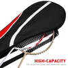  Racket Storage Bag Water Resistant PU with Adjustable Shoulder Strap Portable Badminton Racket Cover