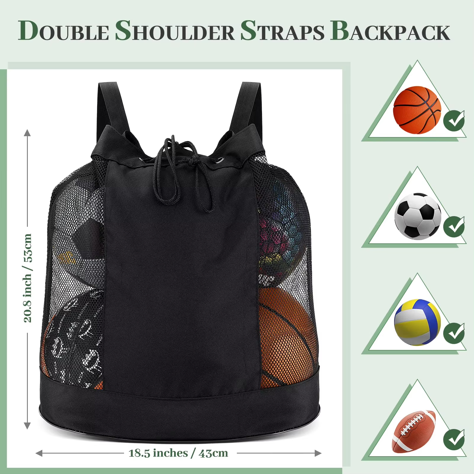 Mesh Drawstring Net Bag