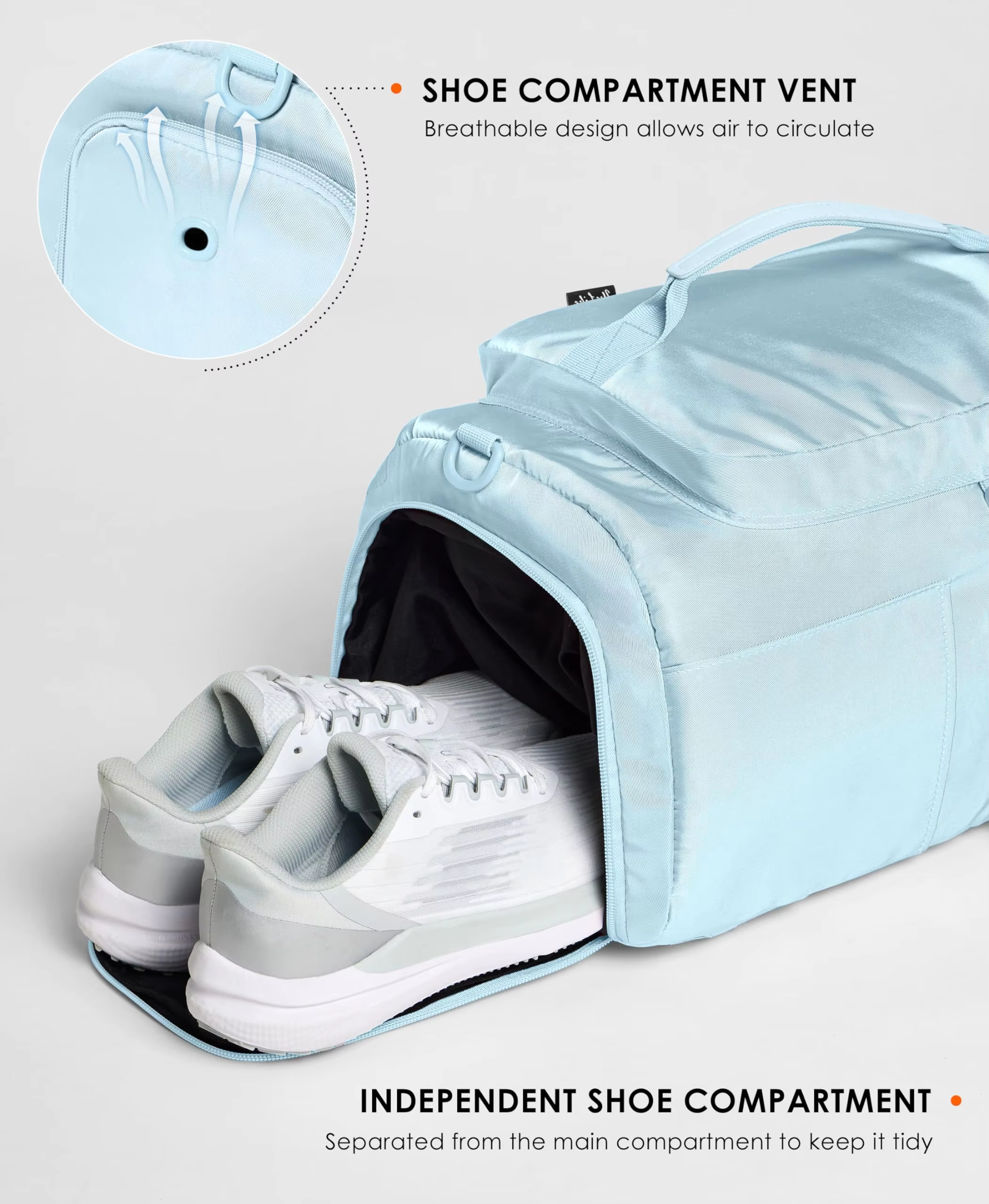 Gym Backpack With Shoe Compartment Multiple Pockets 