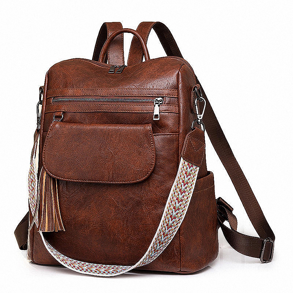 Fashion PU Leather Backpack 
