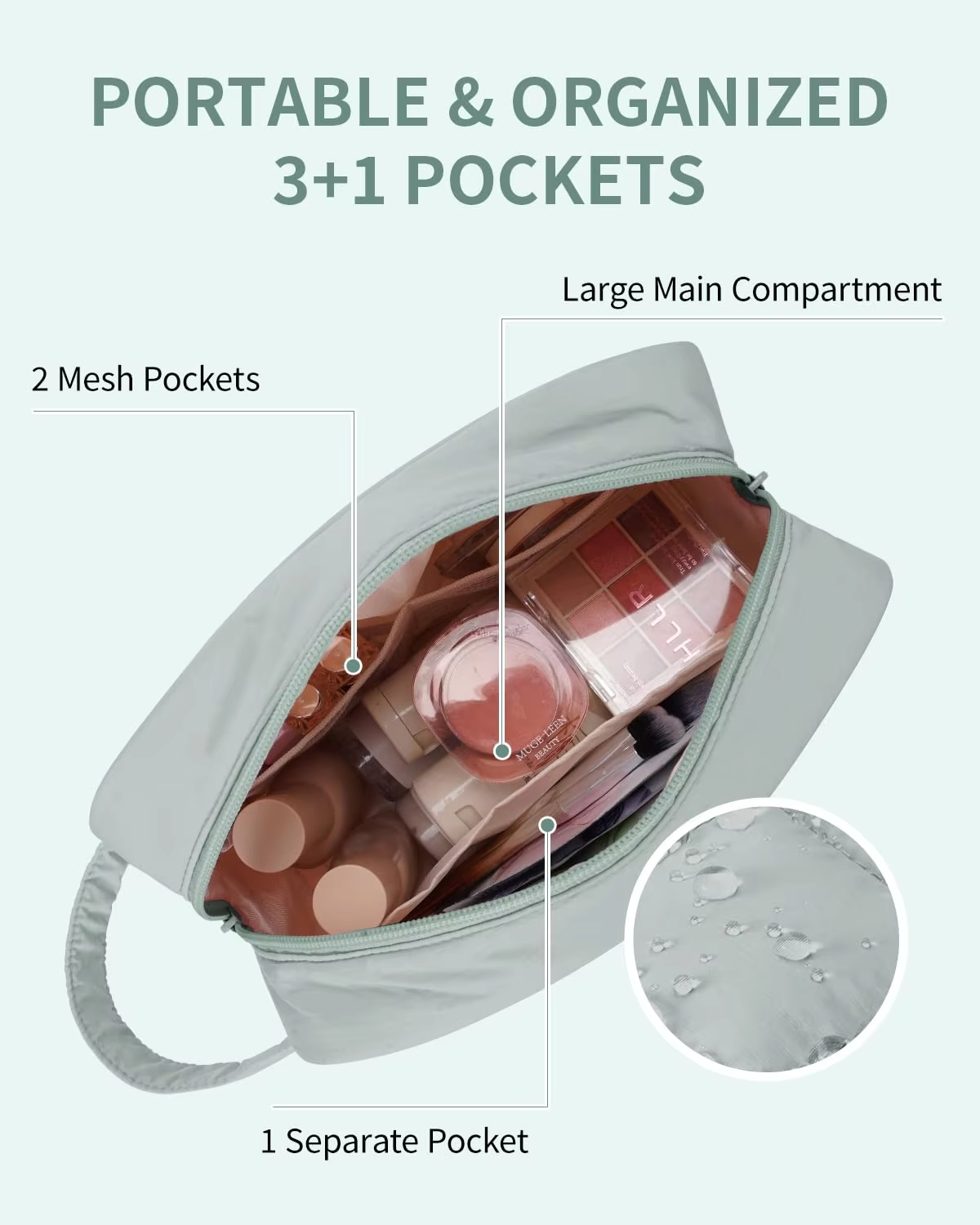  Soft Lightweight Puffer Pouch Cosmetic Bags