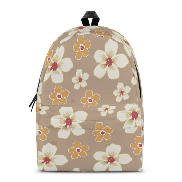 Casual Backpack Tropical Hibiscus Printed