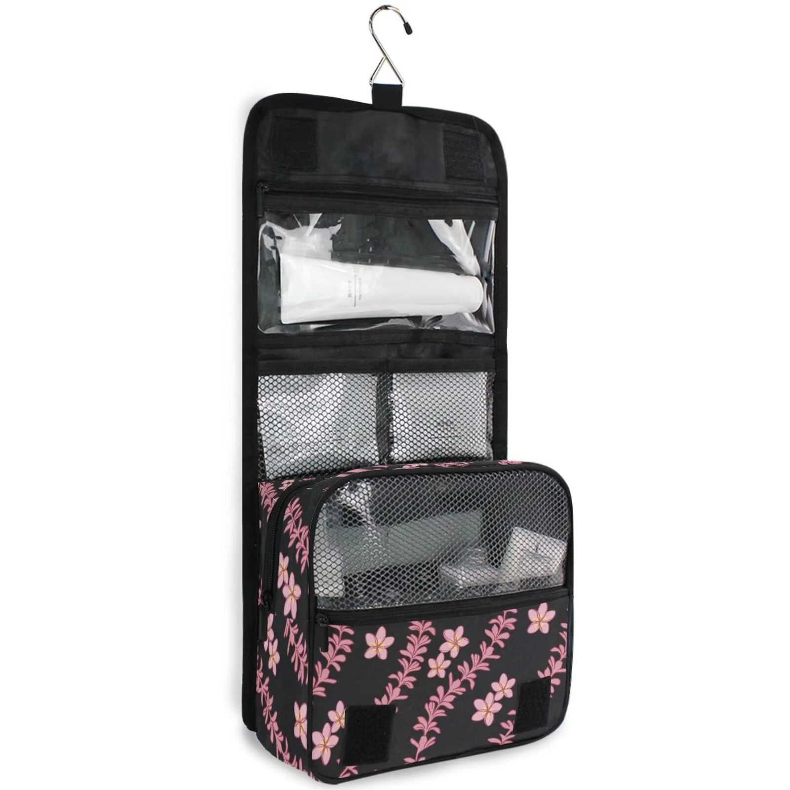 Hawaii Flower Pattern Makeup Bag for Travel