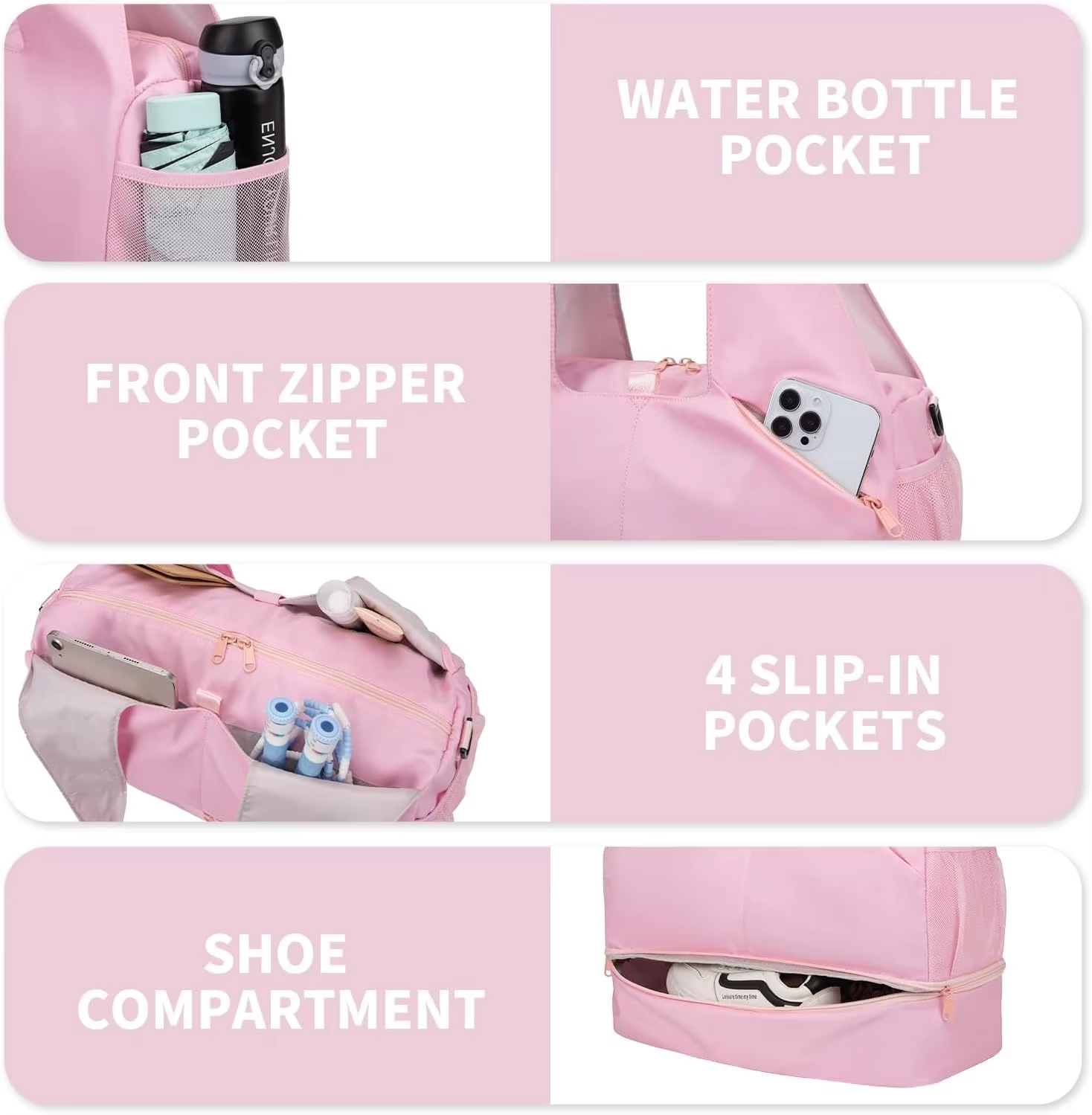 Travel Tote Shoe Organizer Bag Yoga Mat Bag