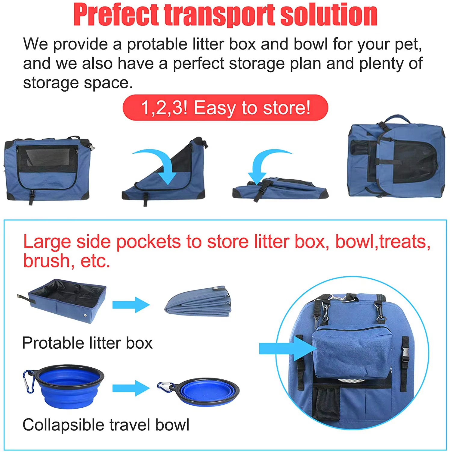 Netting Fabric Pet Carrier Bag