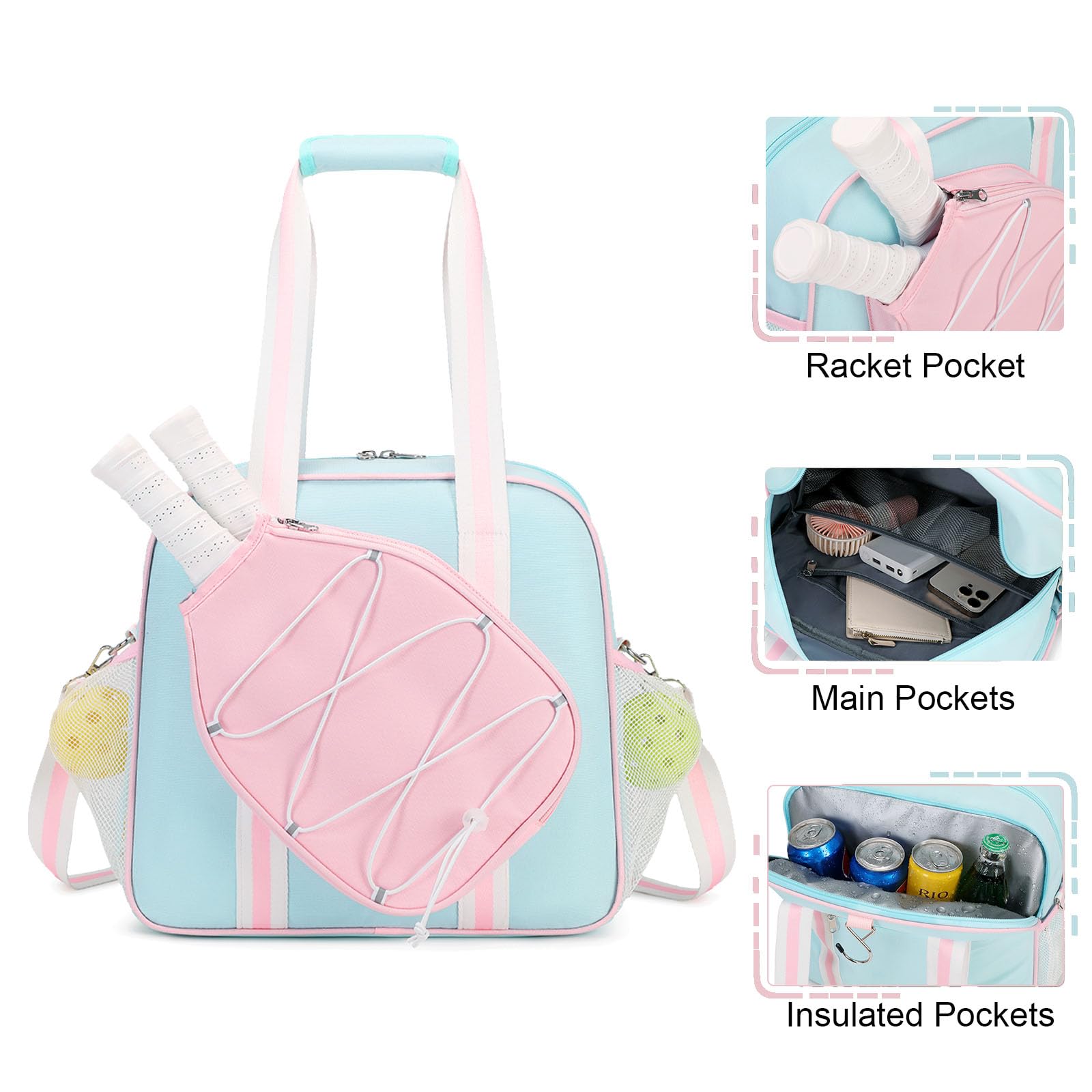 Badminton Pickleball Tote Bag